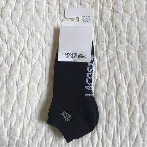 NWT Men’s Lacoste Black Ankle Socks